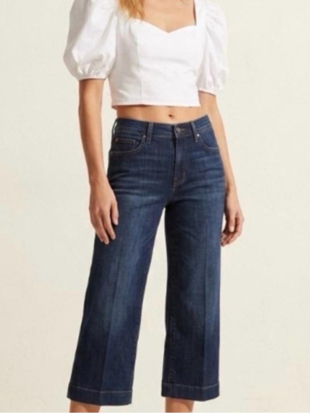 7 For All Mankind cropped flare denim jeans Crop Dojo size 27